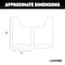 Luverne Truck Equipment 09-18 RAM 1500 - FRONT TEXTURED RUBBER MUD GUARDS 12IN x 20IN 250930 - alternate 3